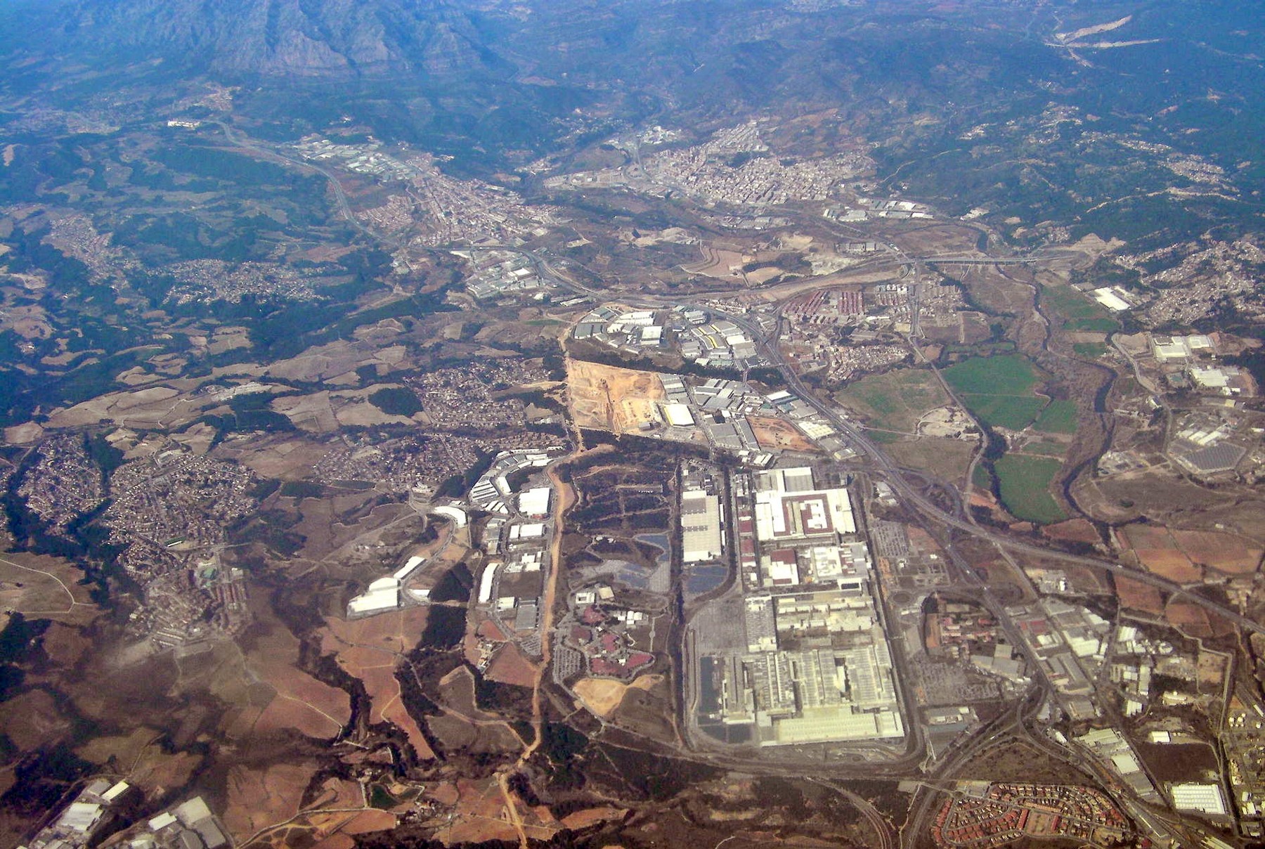 Vista aérea de instalaciones de Seat en Martorell.
